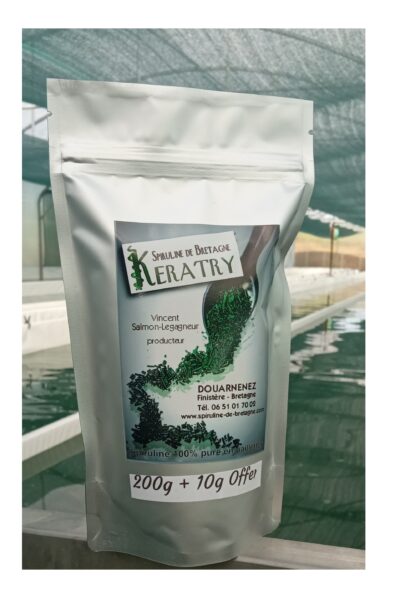 200g + 10g Offert •Paillettes de Spiruline•