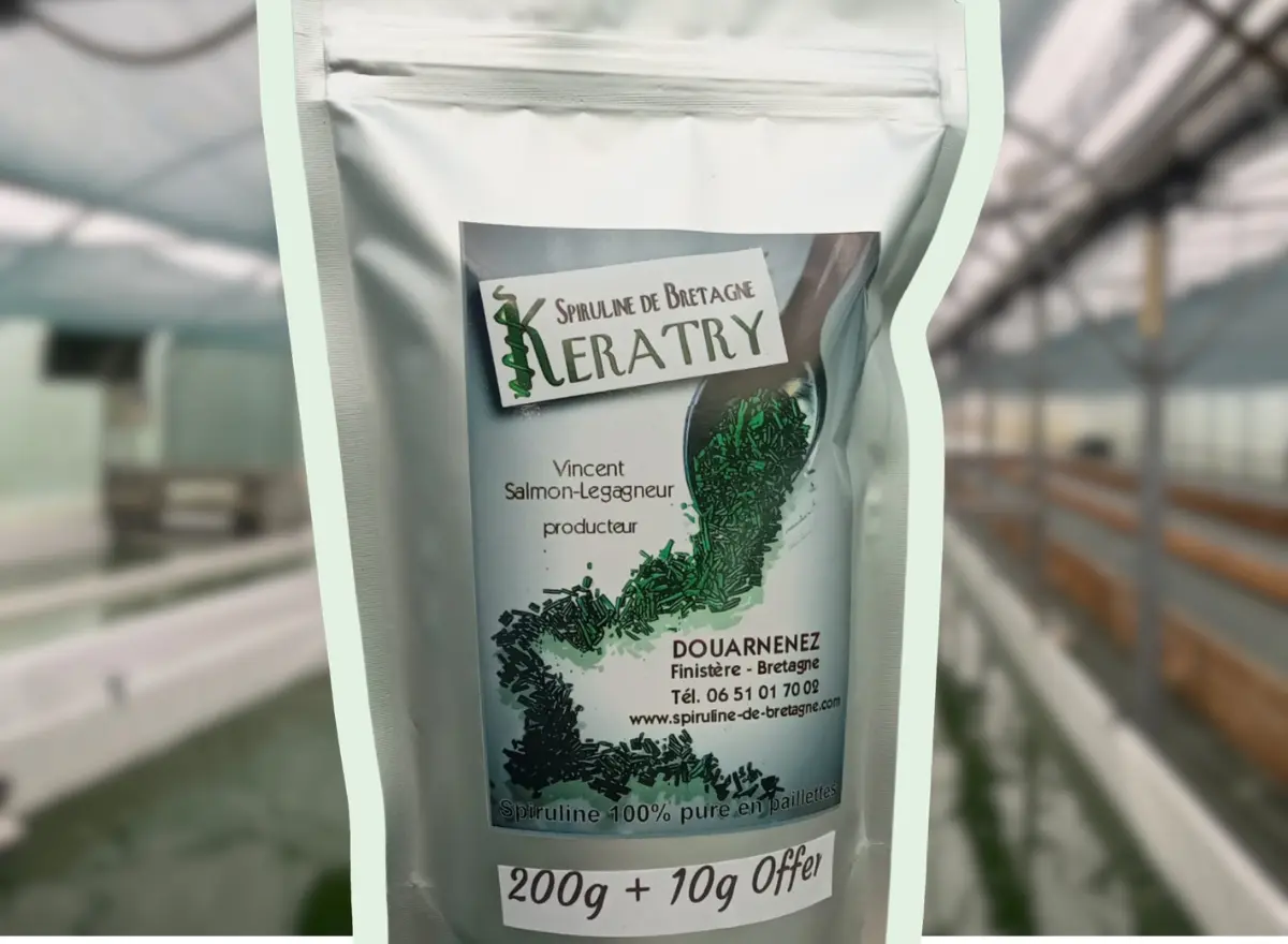 200g + 10g Offert •Paillettes de Spiruline•