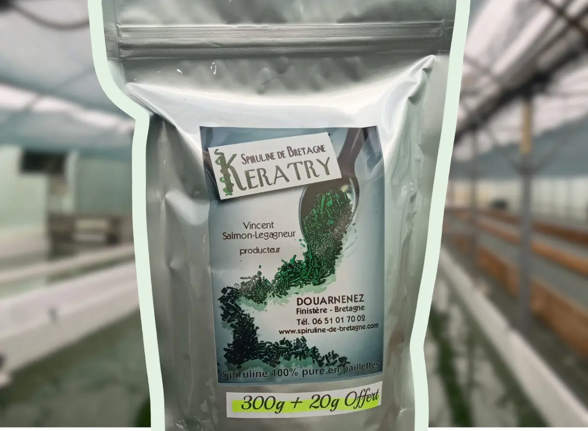 300g + 20g Offert •Paillettes de Spiruline•